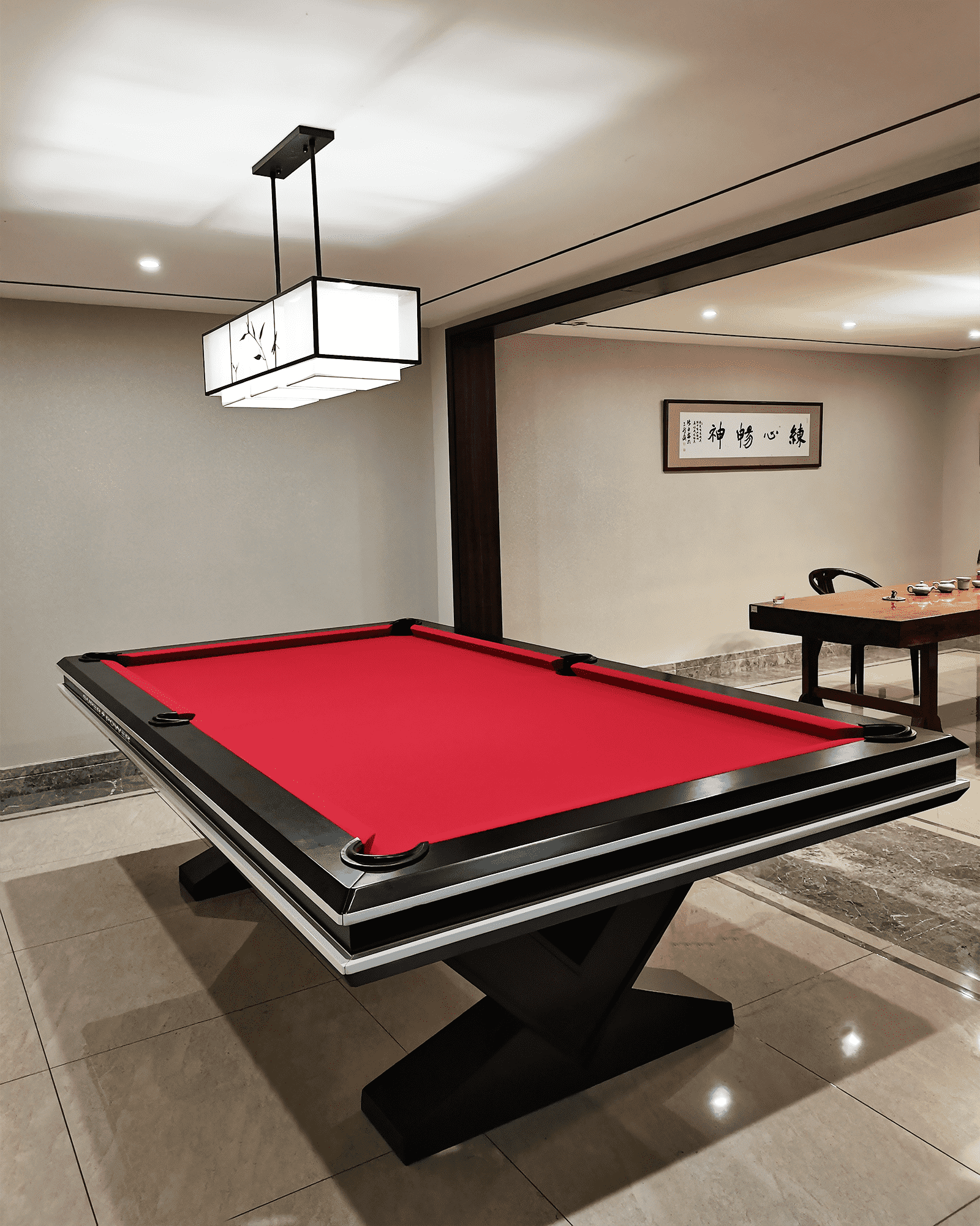 High-end pool table in private club
